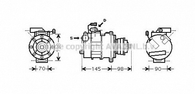 AVA QUALITY COOLING aik280 -  Компрессор, кондиционер